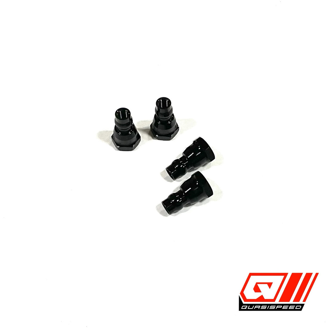 Metric 6mm Shock Stand Offs (4) Black QS-5099M