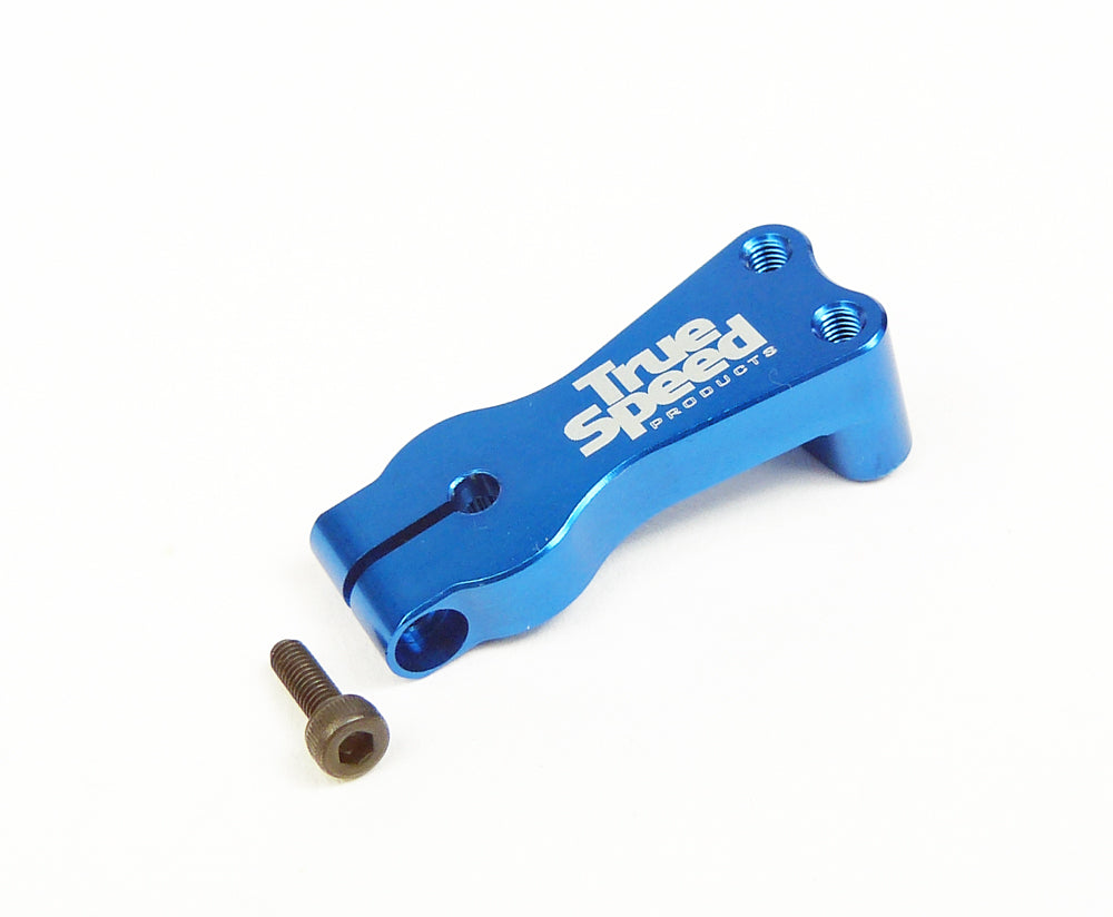 BLUE ALUM. EXTENDED FRONT MOUNT SERVO ARM (M3, 25T) 5248