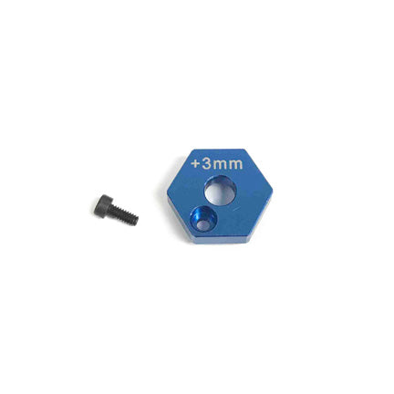 Custom Works FRONT AXLE HEX SPACER +3MM OFFSET 7259