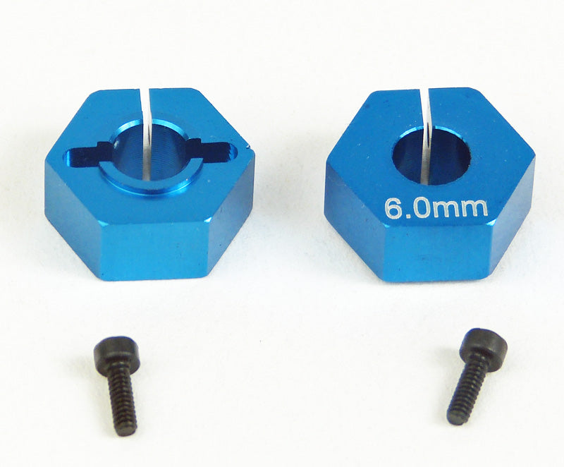 Custom Works 12MM CLAMPING HEX for 5MM AXLE, 6MM OFFSET (pr) 7284