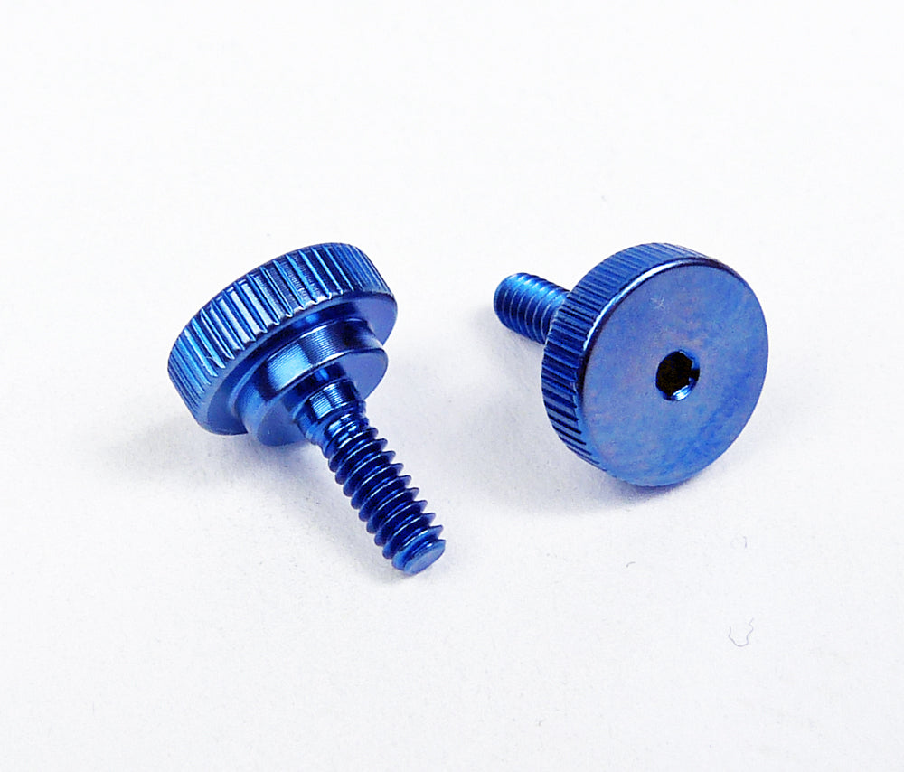 BLUE ARM PINCH SCREW TITANIUM, 4-40 (pr) 8527