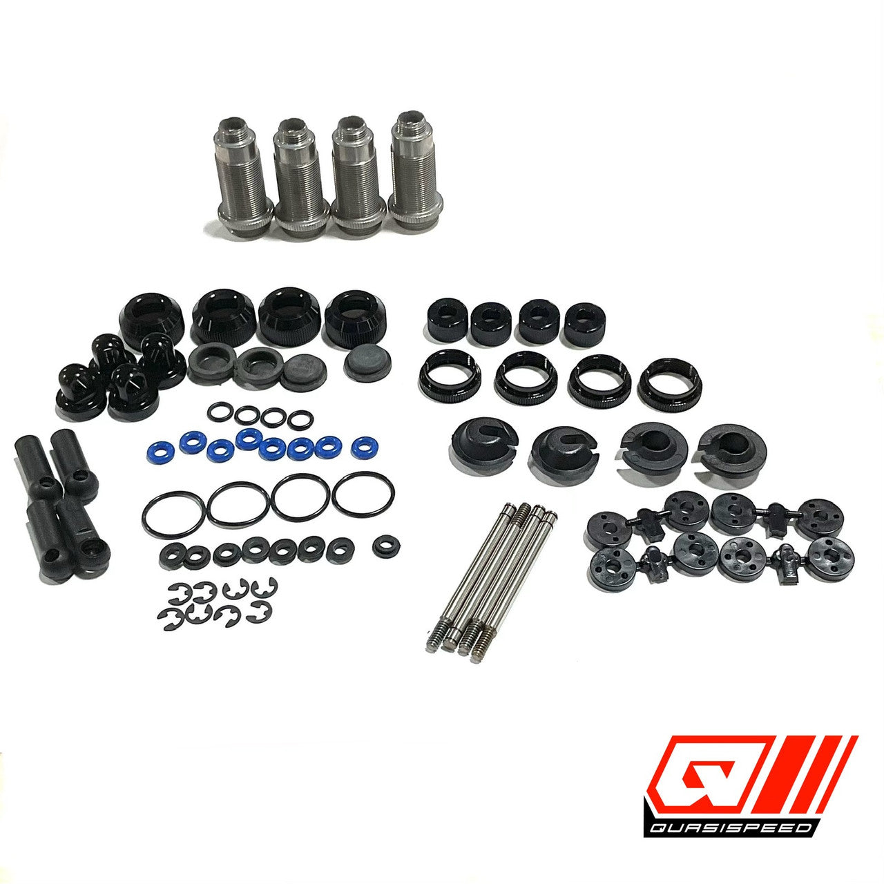 Quasi Speed Small Bore v2 Loose Dirt Shock Kit (4 Long) QS-5108
