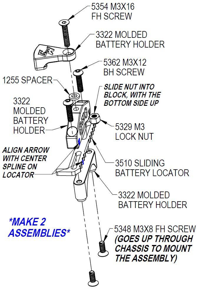 V2 BATTERY MOUNT KIT 3321