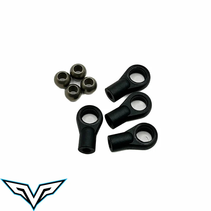 Shock Eyelet +2.5mm and Pivot Ball (4) VEL- 53002