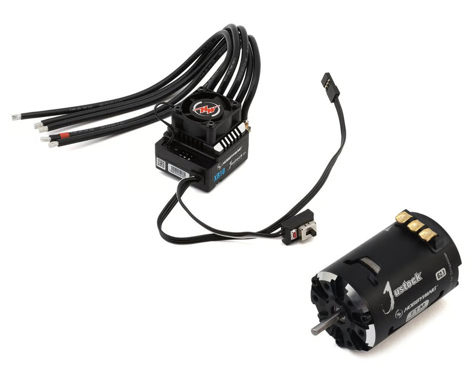 Hobbywing XR10 Justock G3S Sensored Brushless ESC/SD G2.1 Motor Combo (13.5T)