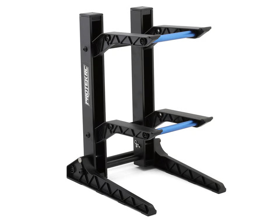 ProTek RC 2 Layer 1/10 & 1/8 Car Display Stand (200x240x325mm) W/Carrying Bag