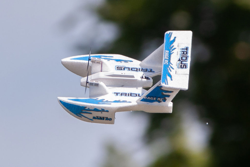 Rage R/C Tribus 250 Electric Powered RTF Amphibious Aircraft; Blue