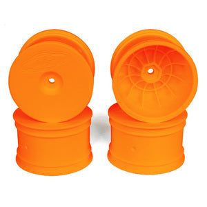 DE Racing Speedline Buggy Wheels for Associated B6.1 - B64 / TLR 22 4.0 - 22-4 / Rear / Orange (4 pcs)