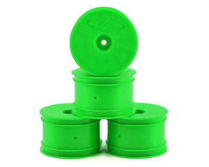 DE Racing Speedline Buggy Wheels for Associated B6.1 - B64 / TLR 22 4.0 - 22-4 / Rear / Green (4 pcs)