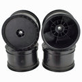 DE Racing Black Borrego Rear Buggy Wheels for the Associated B6 and TLR 22 (4pcs)