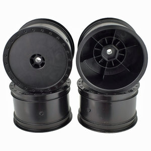 DE Racing Black Borrego Rear Buggy Wheels for the Associated B6 and TLR 22 (4pcs)